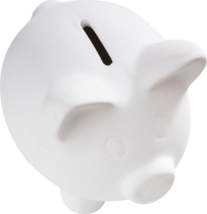 Actual product image VBS Piggy Bank", Ceramic, White (10 x 10 x 12 cm)