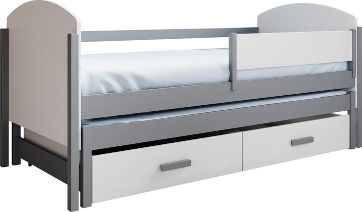 Image du produit ADRK Furniture Kinder-Doppelbett Olen 180x80 mit Matratze (180 x 80 cm)