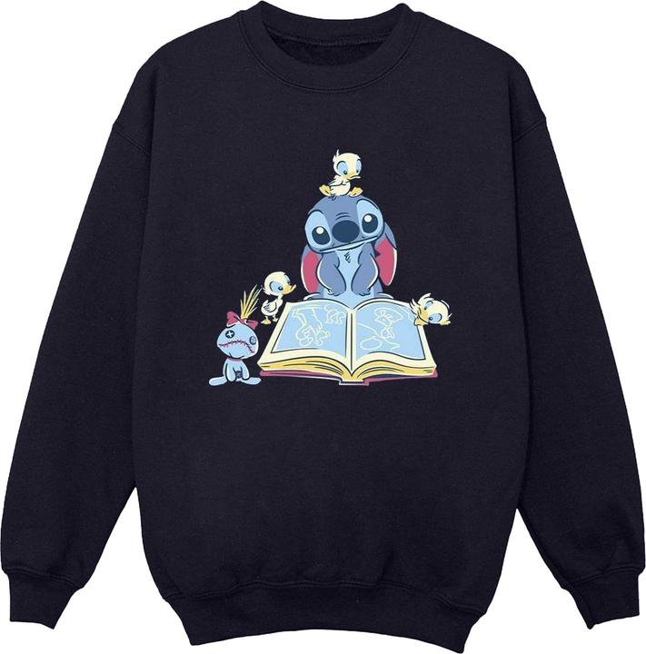 Produktbild Disney Lilo & Stitch Reading A Book Sweatshirt (XXL)