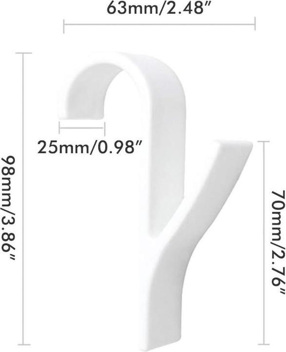Produktbild König Design Handtuchhaken Badezimmer kein Bohren Kunststoff Handtuchhalter für Heizkörper