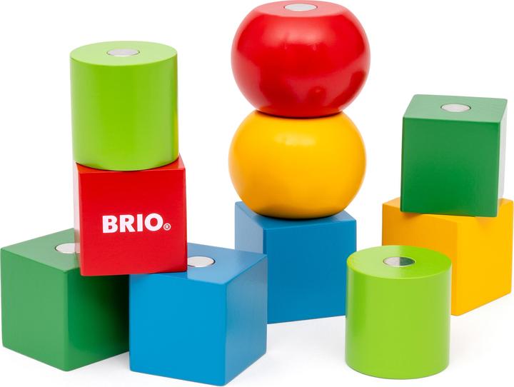 Produktbild Ravensburger BRIO – 30435 Magnetische Holzbausteine | Holzbausteine für Kinder ab 12 Monaten