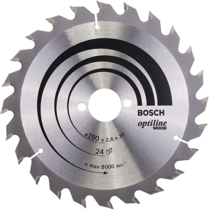 Actual product image Bosch Professional Zubehör PRO Wood circular saw blade, 190 x 2.6 x 30 mm