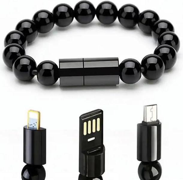 Produktbild PhoneLook Elegantes Perlen Armband 2 in 1 Ladekabel mit integriertem USB-C Anschluss t (USB 3.2 Gen 1)