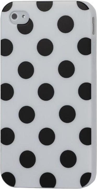 Produktbild König Design Schutzhülle für Handy iPhone 4 / 4s Weiss / Schwarz (Apple iPhone 4, LG G4s)