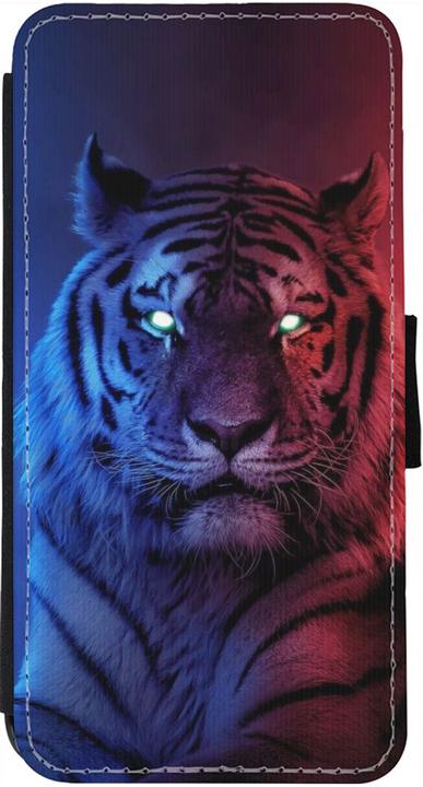 Actual product image PhoneLook Coque Wallet noir Tiger Blue Red (Apple iPhone 12)