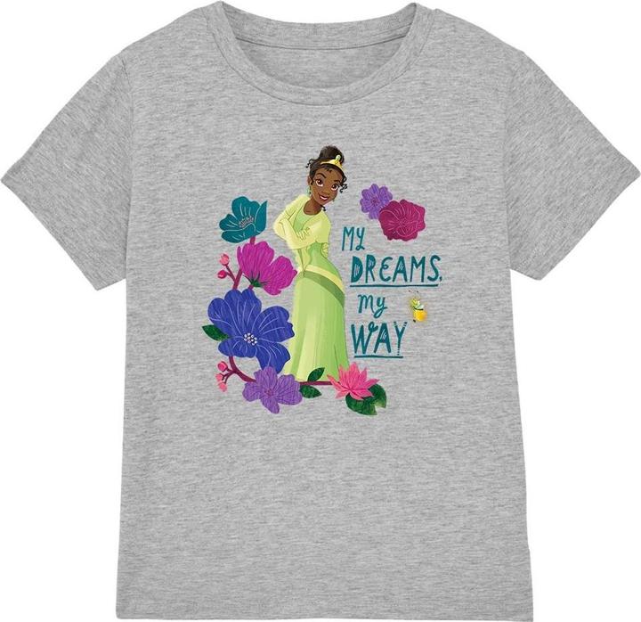 Actual product image Disney Princess Childrens/Kids My Dreams, My Way Tiana T-Shirt (128)