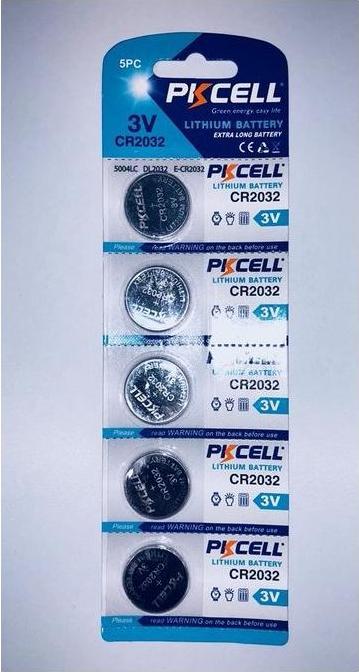 Produktbild Pkcell Batterien CR2032 5er-Set (5 Stk., CR2032, CR2025, 210 mAh)