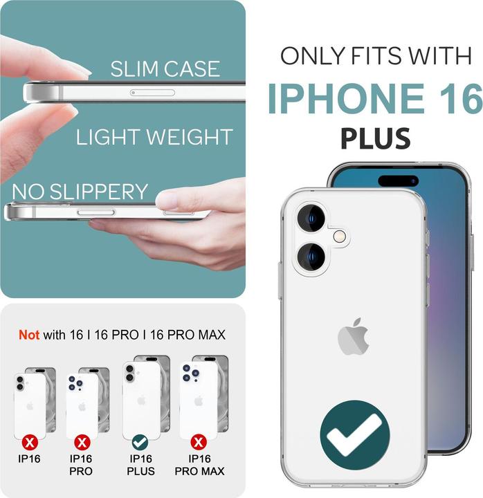 Produktbild Nalia Klare 360 Grad Hülle (Apple iPhone 16 Plus)