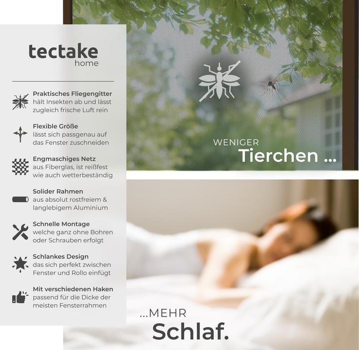 Image du produit tectake Moustiquaire pour fenêtre (100 x 120 cm)