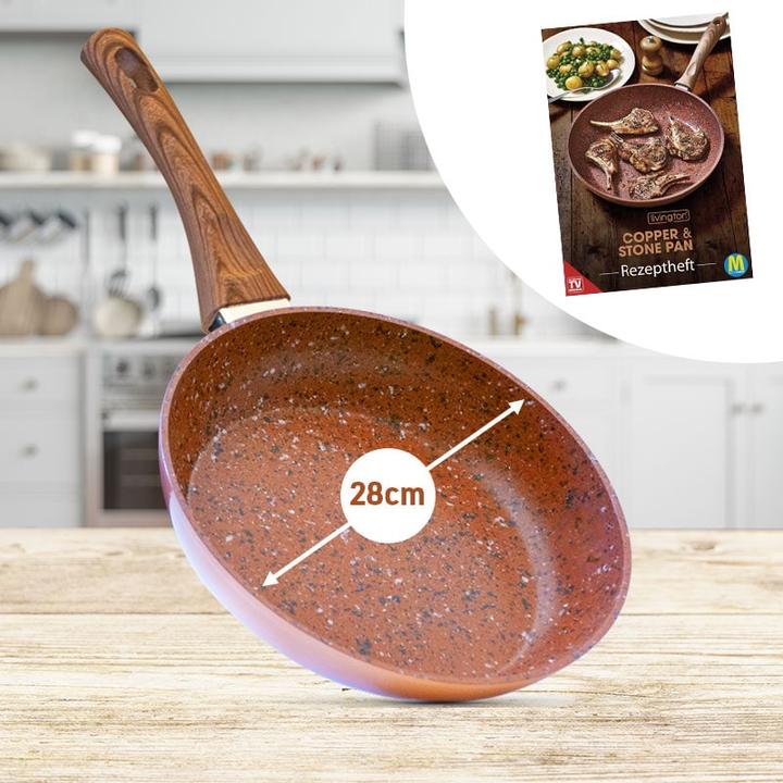 Image du produit Livington Copper & Stone Pan (28 cm, Ensemble de casseroles et de poêles de cuisson, Cuivre)