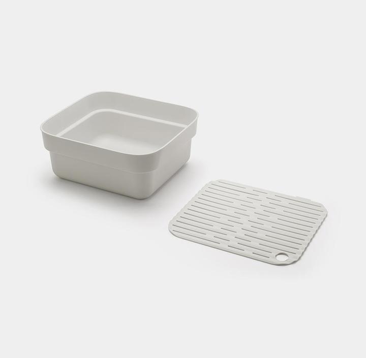 Produktbild Brabantia Waschbecken mit Abtropfboden, Grau (34.40 cm, 37.40 cm)