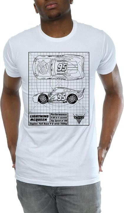 Immagine prodotto Cars Maglietta Saetta Mcqueen Planimetria Uomo (M)