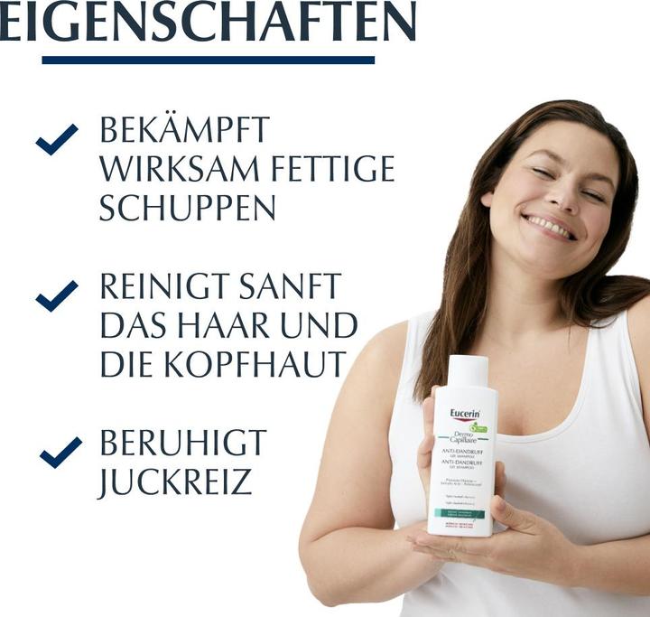 Actual product image Eucerin DermoCapillaire Anti-Dandruff Gel Shampoo (250 ml, Liquid shampoo)