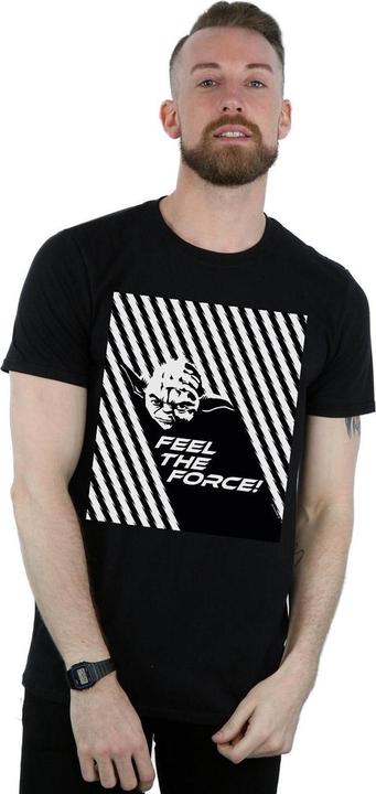 Actual product image Star Wars Mens Yoda Feel The Force T-Shirt (XXL)