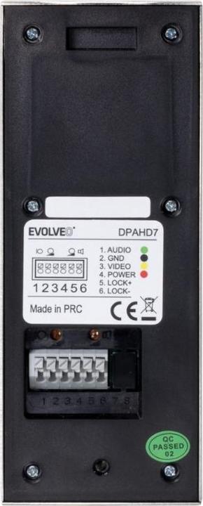 Image du produit Evolveo DoorPhone AHD7, Sada domácího WiFi videotelefonu s ovládáním brány nebo dveří černý monitor (Filaire, Sans fil)