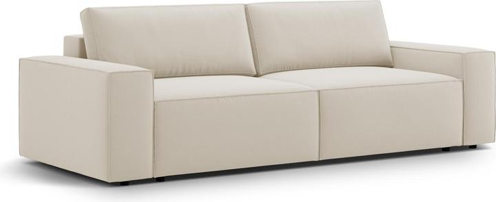 Actual product image Micadoni Velvet Sofa With Bed Function And Box, "Jodie", 3 Seats, 247x107x86Made in Europe (2 person sofa, 3-seater, 4-seater)