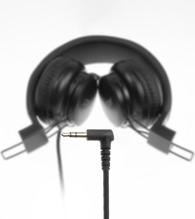 Actual product image Foldable stereo headphones with 3.5mm audio jack (Cable)