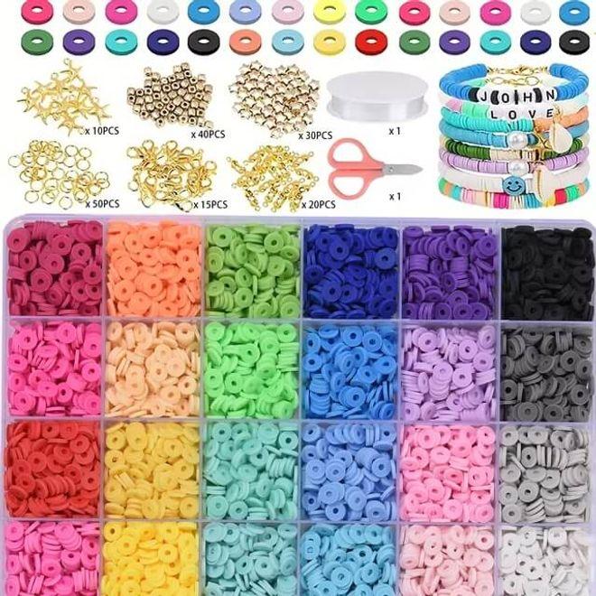 Produktbild MU Classic 3600 Stück Kinder Perlen Schmuck zum DIY Basteln