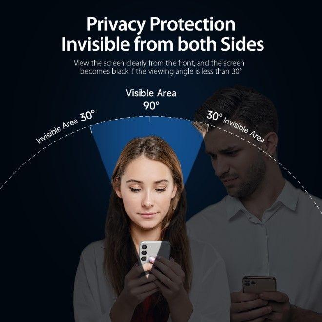 Actual product image Dux Ducis Panzerglas Privacy (1 Piece, Apple iPhone 16 Pro Max)