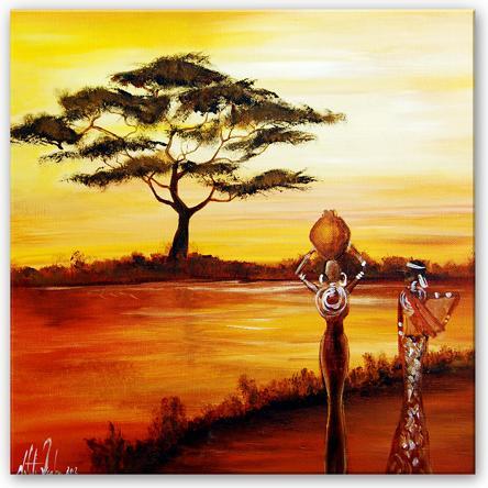 Produktbild Trenddeko Fedrau - Afrika (40 x 40 cm)