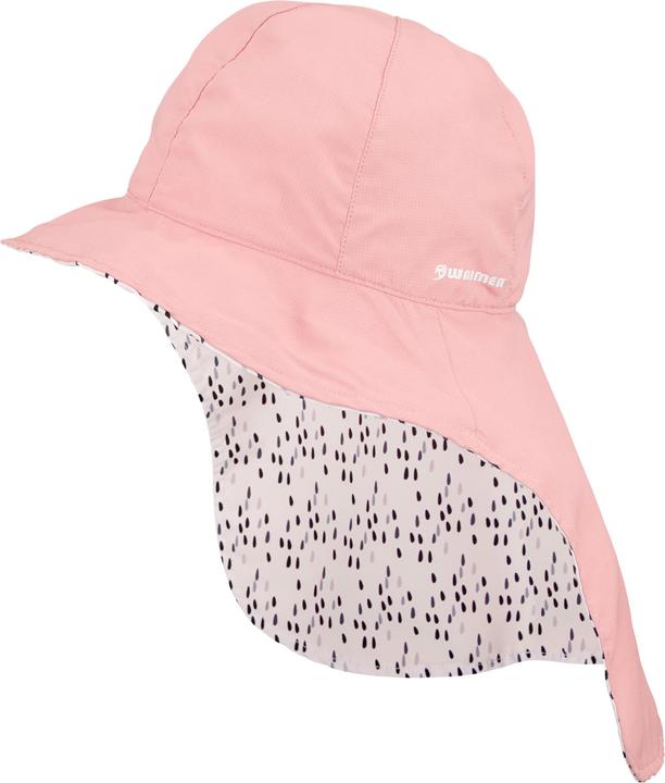 NoName UV Cap With Neck Flap Junior Réversible Bora Rosa