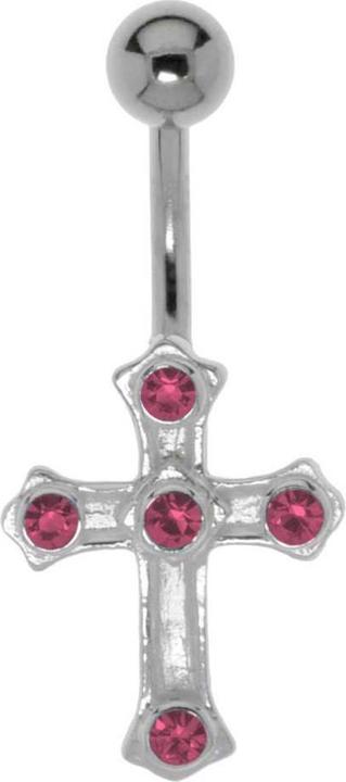 Image du produit Bijouteria Piercing nombril (Acier chirurgical 316L, Cristallin, Argent 925)