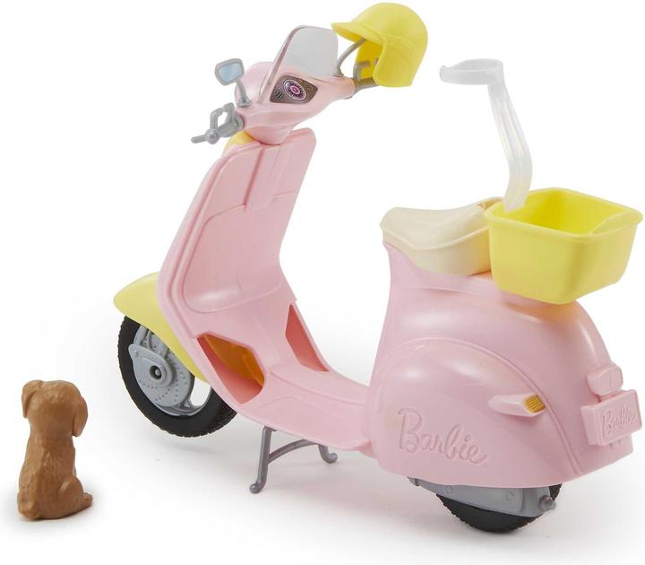 Image du produit Barbie Scooter et Petit Chien - Poupée Mannequin - 3 ans et +