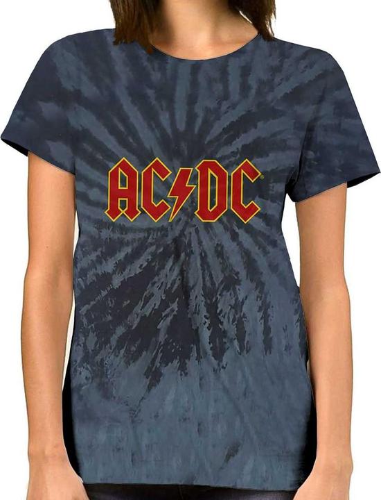 Actual product image AC/DC Unisex Adult Dip Dye Logo T-Shirt (XL)