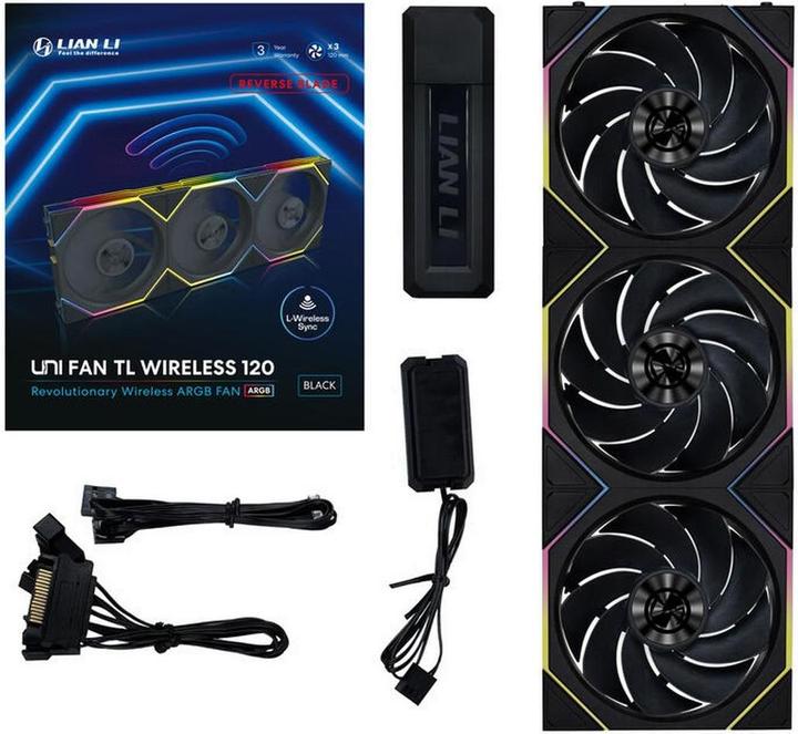 Actual product image Lian-Li UNI FAN TL Wireless Reverse Blade (120 mm, 1 x)