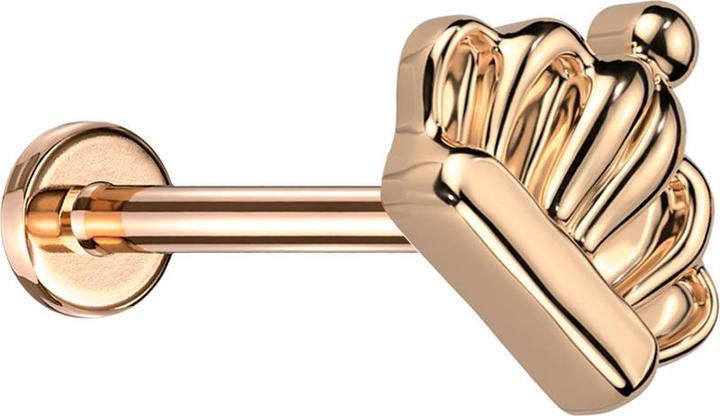 Produktbild Star Piercing Micro Threadless Labret rosegold Krone rosegold (Titan G23, ohne Messing)