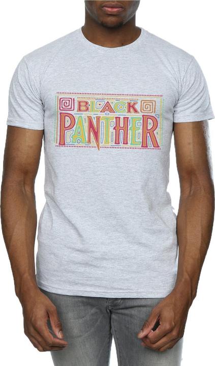 Actual product image Mens Black Panther Tribal Logo T-Shirt (S)