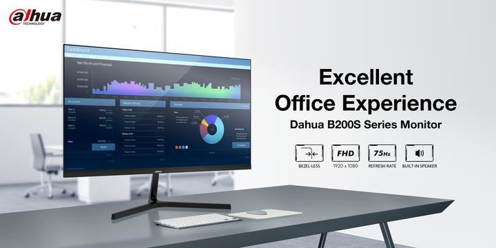 Image du produit Dahua Moniteur 23,8 pouces 1920x1080p VA 75Hz DHI-LM24-B200S (1920 x 1080 pixels, 23.80")