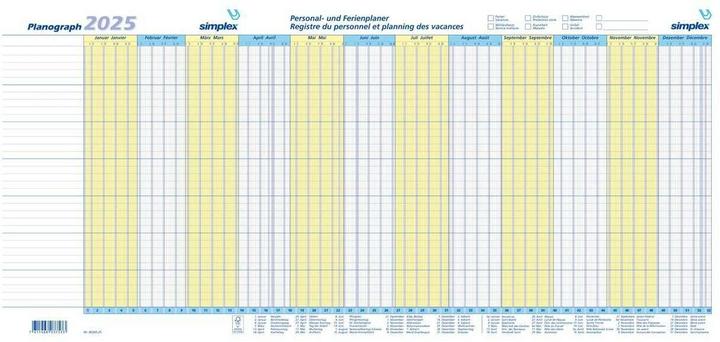 Produktbild Simplex Planograph (30.5 x 640 cm, Deutsch, Französisch)