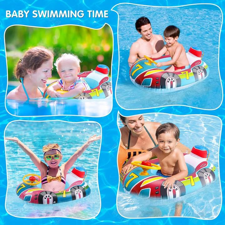 Immagine prodotto Splash & Fun Aiuto al galleggiamento per bambini gonfiabile per auto, sedile galleggiante 60x45cm