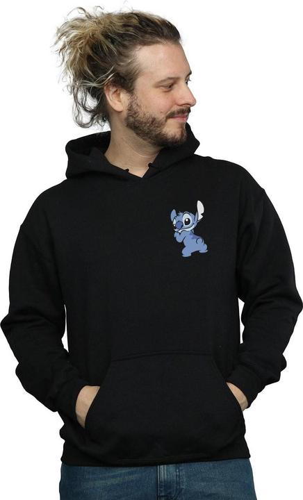 Immagine prodotto Disney Lilo And Stitch Stitch Backside Breast Print Felpa con Cappuccio Uomo (XXL)