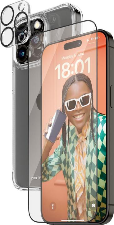 Actual product image PanzerGlass 3-in-1 pack (1 Piece, Apple iPhone 15 Pro Max)