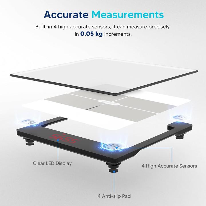 Image du produit Arboleaf Digitale Körperanalysewaage (180 kg)