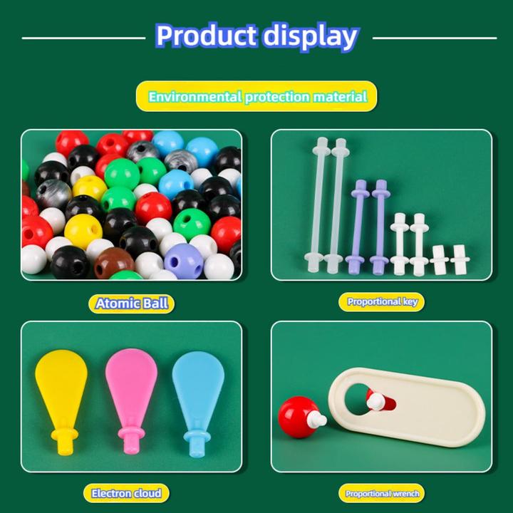 Image du produit Activity Board Kit de modèles pour les structures moléculaires chimiques : modèle de sphère et de tige pour