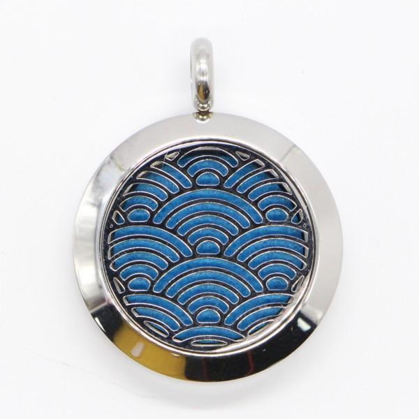 Actual product image Zen Arôme Fragrance jewellery necklace with pendant No.53 for essential oil, perfume (Stainless steel, Leather)