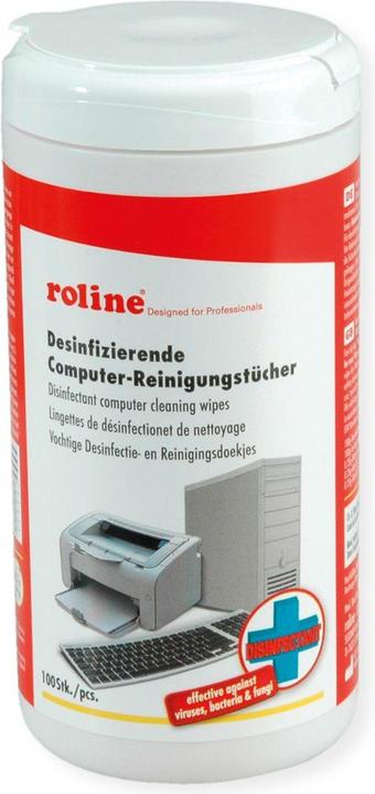 Roline Lingettes nettoyantes désinfectantes pour ordinateurs (100 x)