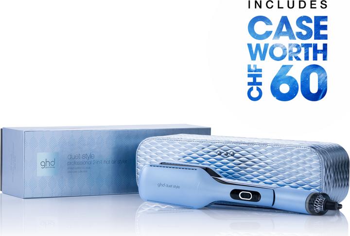 Produktbild ghd Iced Luxe Collection - Duet Style Limited Edition - 2-in-1 Hot Air Styler In Icy Blue (Glätteisen)