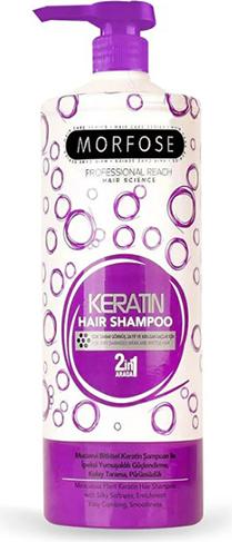 Produktbild Morfose Morphhose - Professional Reach Hair Shampoo 2In1 Keratin Keratin Shampoo To Restore Damaged Hair (1000 ml, Flüssiges Shampoo)