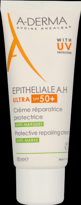 Actual product image A-Derma Epithelialea.H Ultra Soothing Repairing Cream SPF50 (Suntan cream, SPF 50+, 100 ml)