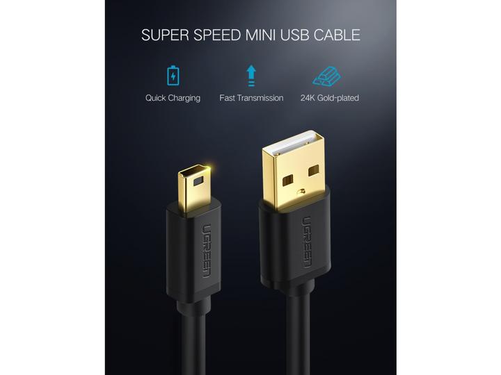 Image du produit Ugreen USB A – USB Mini-B (3 m, USB 2.0)