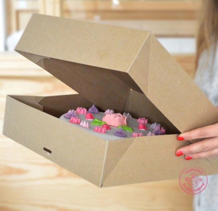 Actual product image ScrapCooking 2 cake boxes -32x32x8 cm