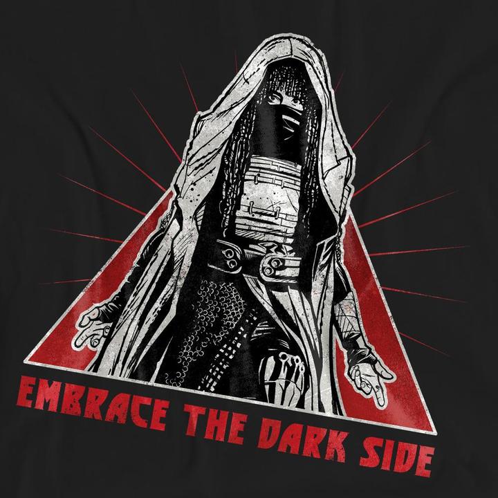 Actual product image Star Wars Unisex Adult Embrace The Dark Side Of The Force T-Shirt (S)