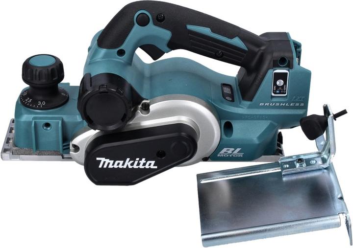 Actual product image Makita DKP 181 RF1J Battery planer rebate 82 mm 18 V Brushless + 1x battery 3.0 Ah + charger + Makpac