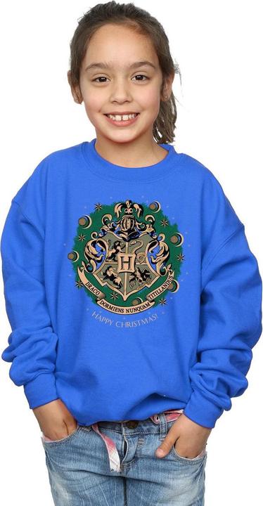 Actual product image Girls Christmas Wreath Sweatshirt (140, 146)