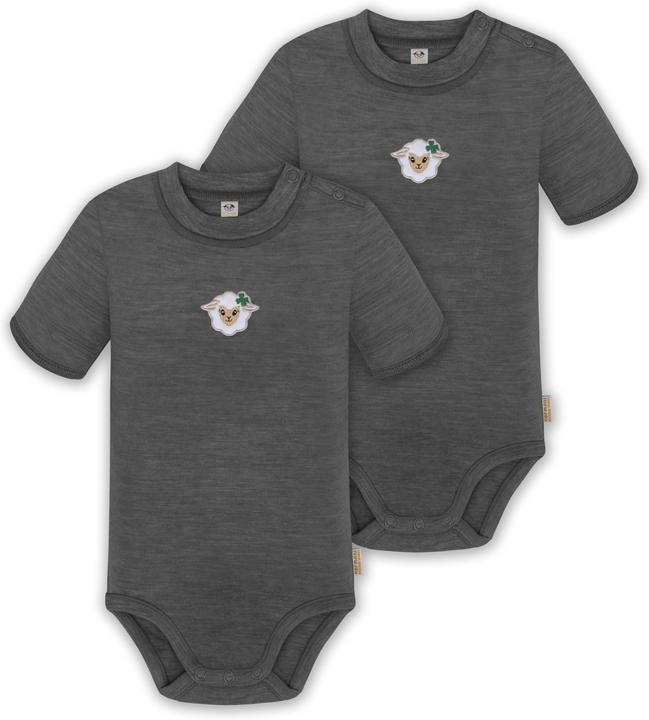 Normani 2er Set Baby Merino Kurzarmbody „Tihoi" - 9309