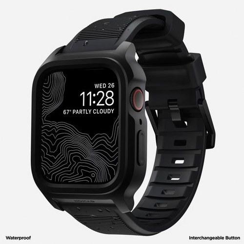 Produktbild Nomad Rugged Case -suojakotelo, Apple Watch 45 / 44 /, musta (FluoroKunststoff, Apple Watch Series 8)